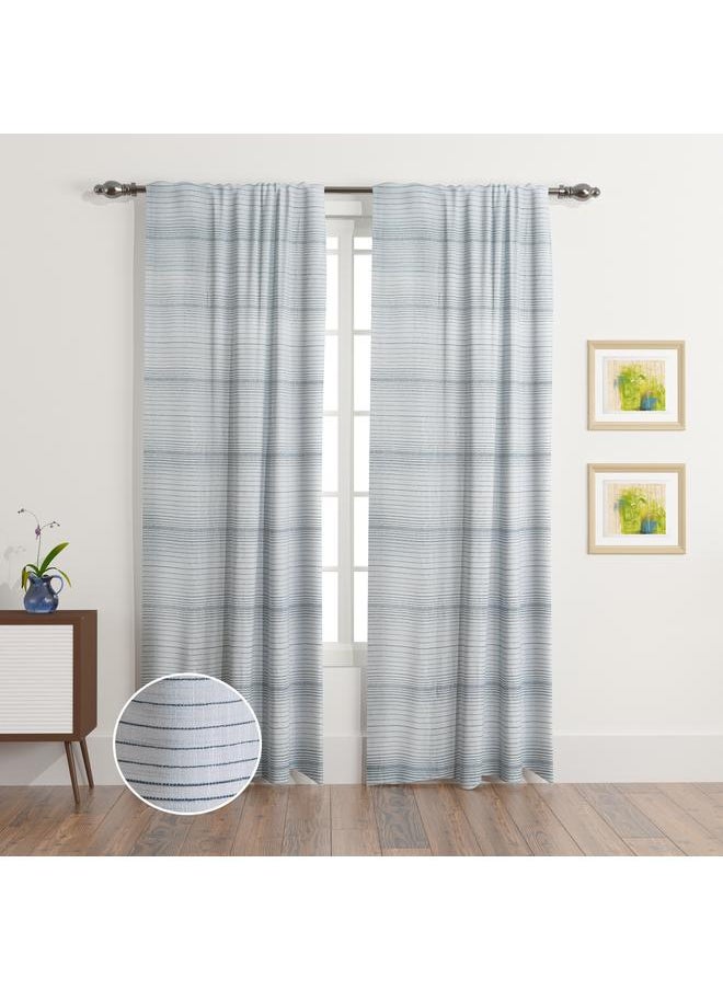 Home Box - Cardiff 2-Piece Lined Curtain Pair with Back Tab and Rod Pocket - 140x300 cm - Image 1