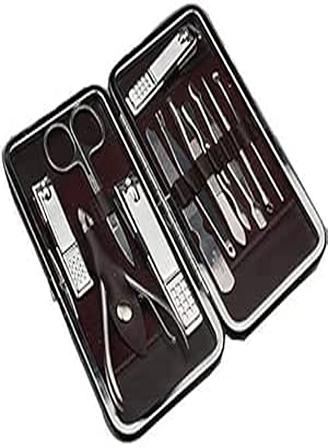 Manicure Set 12 in 1 Stainless Nail Clipper Kit Nail Care Set Nail Clippers