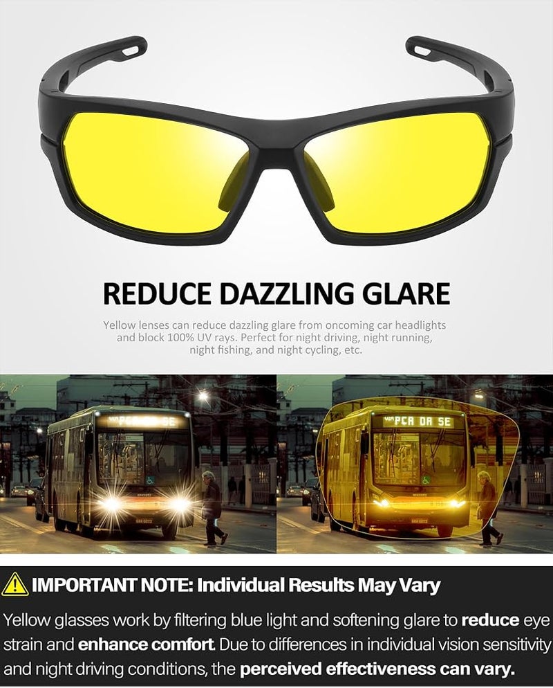 Joopin Sunglasses Men Women Sports Polarized UV400 Protection - Image 3