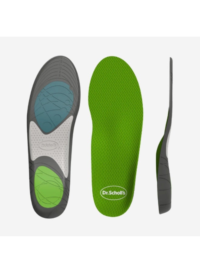 دكتور شولز نعل داخلي Run Active Comfort من Dr. Scholl's للرجال، زوج واحد، قابل للقص لضبط المقاس - Image 4