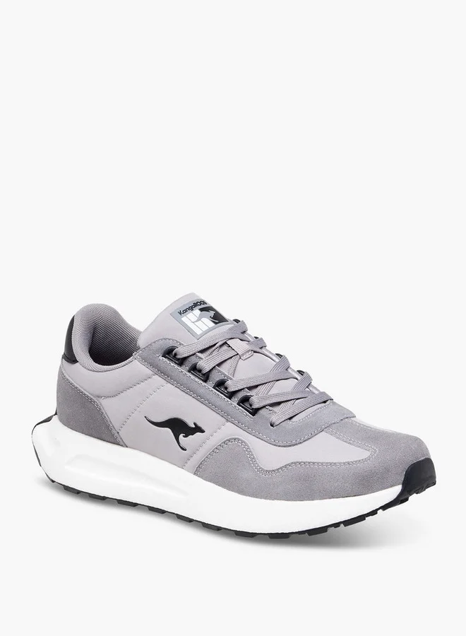 kangaROOS Men's Panelled Sports Shoes with Lace-Up Closure