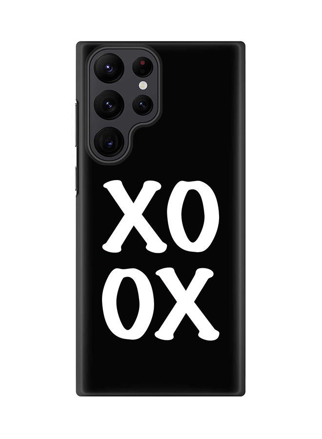 ستايلايزد جراب لهاتف جالاكسي S22 ألترا  5G رفيع سناب كلاسيك سيريز شيلد بطباعة نهائية غير لامعة - XOXO - Image 1