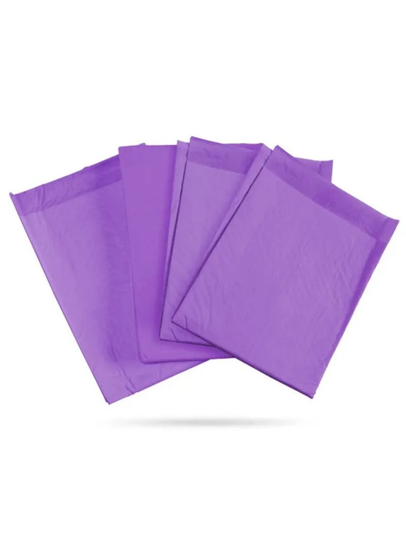 STAR BABiES Combo Pack Pack Disposable Changing Mat 20Pcs Disposable Towel 3Pcs Bibs 20Pcs-Lavender  - Image 5
