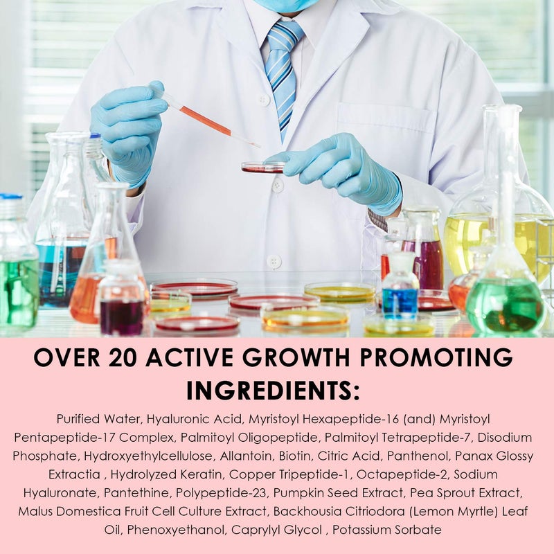 Pronexa سيروم لافيش لاش برو من برونيكسا هيرجينكس. سيروم احترافي لنمو الرموش والحواجب. أكثر من 20 مكون نشط لتعزيز النمو لأطول وأكمل رموش وحواجب. 5 مل، إمداد لمدة 6 أشهر. - Image 2