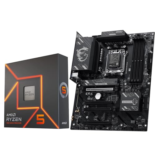 Micro Center مركز ميكرو AMD Ryzen 5 7600X معالج وحدة المعالجة المركزية مع لوحة أم MSI B850 Gaming PRO WIFI6E (ATX, AM5, DDR5, M.2 Gen5, Wi-Fi 6E) - Image 1