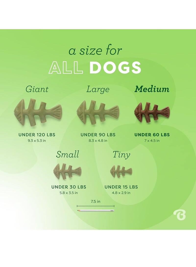 Benebone Indestructible Fishbone Dog Chew Toy for Aggressive Chewers Long Lasting Tough Boredom Breaker for Dogs Real Jack Salmon Flavour For Medium Dogs Made in the USA - Image 4