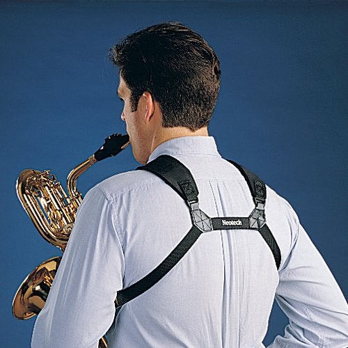 Neo Tech Neotech Soft Harness – Padded Shoulder Harness with Adjustable Strap Hook, Swivel Hook for Saxophone, Baritone & Clarinet Strap – (Small - Black) - Made in the USA - Image 3