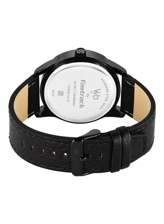 fastrack Vyb Drift By Fastrack Quartz Analog Green Dial Leather Strap Watch For Guys - Image 5