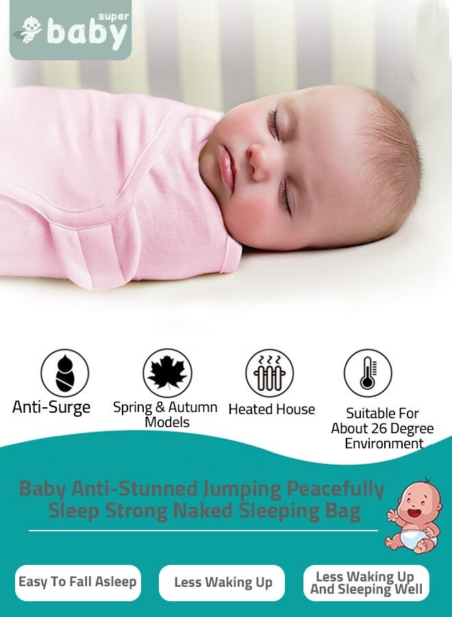 SuperBaby 6 PCS Baby Swaddle Blanket Wrap Cap Set Newborn Infant Sleep Sack With Caps 100% Breathable Cotton 0-4 Month - Image 3