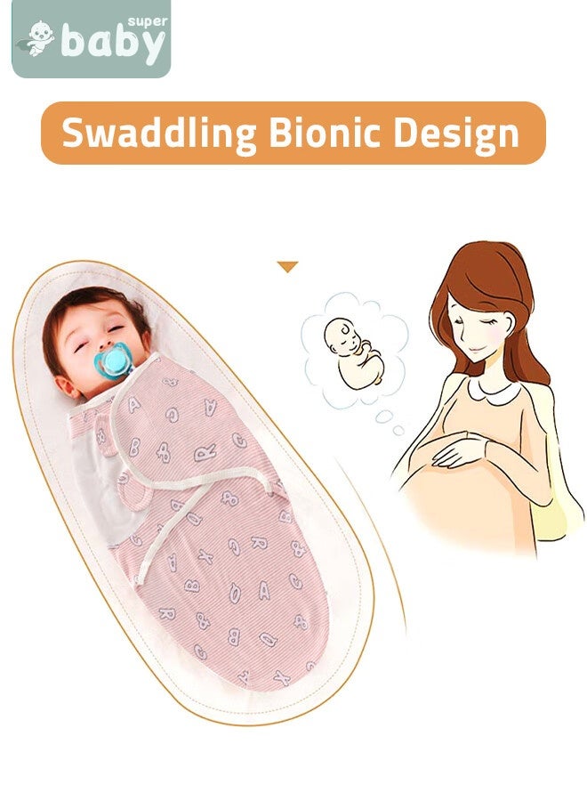 SuperBaby 6 PCS Baby Swaddle Blanket Wrap Cap Set Newborn Infant Sleep Sack With Caps 100% Breathable Cotton 0-4 Month - Image 5