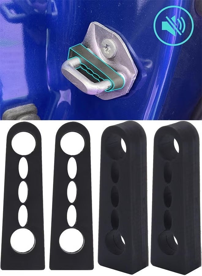 4 Pcs Car Door Lock Sound Deadener Pads Compatible with Toyota Camry, Land Cruiser Prado J120 J150, RAV4, Prius, Suzuki Grand Vitara – Anti Rattle Damper Buffer Seals for Noise Reduction and Soundproofing - Image 1
