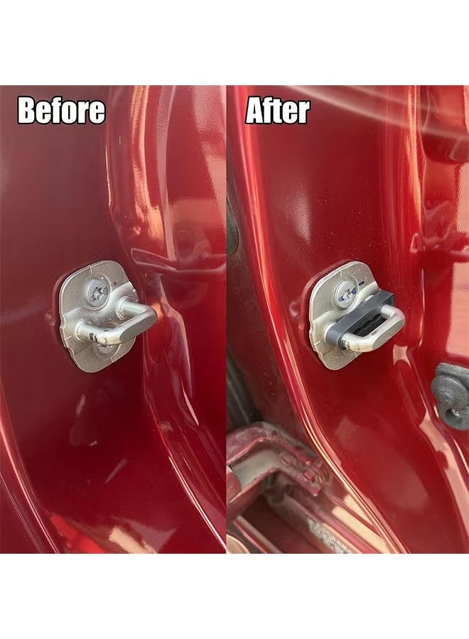4 Pcs Car Door Lock Sound Deadener Pads Compatible with Toyota Camry, Land Cruiser Prado J120 J150, RAV4, Prius, Suzuki Grand Vitara – Anti Rattle Damper Buffer Seals for Noise Reduction and Soundproofing - Image 4