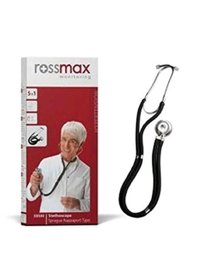 روزماكس سماعة الطبيب Rossmax EB 500 - تصميم برأس مزدوج للفحص السمعي الدقيق للقلب والرئة (لون أسود) - Image 4