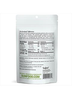 sunfood superfoods Sunfood Raw Spirulina Chlorella Tablets, 50/50 Blend, Chlorophyll Rich, Broken Cell Wall, Blue Green Algae Superfood, Vegan, Organic & Non GMO, 100% Pure, 2 oz Bag, 228 Tablets/Bag, 250 mg/Tablet  - Image 4