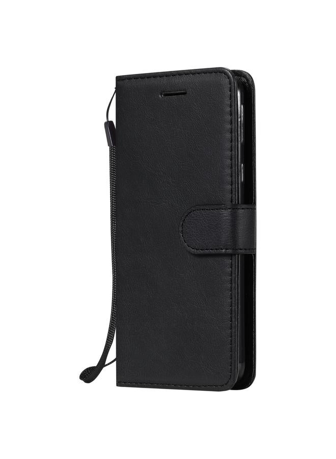 اس-توب جراب لهاتف Samsung Galaxy A01 Core، جراب جلدي واقي قابل للطي أفقيًا بلون سادة مع حامل وفتحات للبطاقات ومحفظة وإطار صورة وحبل تعليق - Image 2