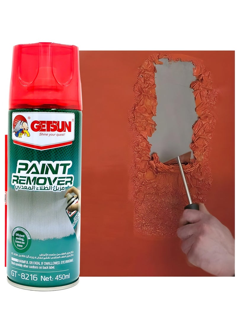 GETSUN 5-Piece Combo Paint Remover Spray Multi Purpose Advanced Paint Remover Spray Efficient Peeling Leave No Trace 450ml GT-8216 - Image 5