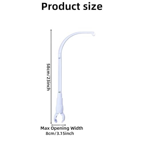 Accfore DIY 23 inches Crib Mobile Arm Nursery Mobile arm Baby Mobile Hanger, Mobile arm for Crib,The Claw Part can be Adjusted Width,DIY Toy Decoration (Crib Mobile Arm) - Image 2
