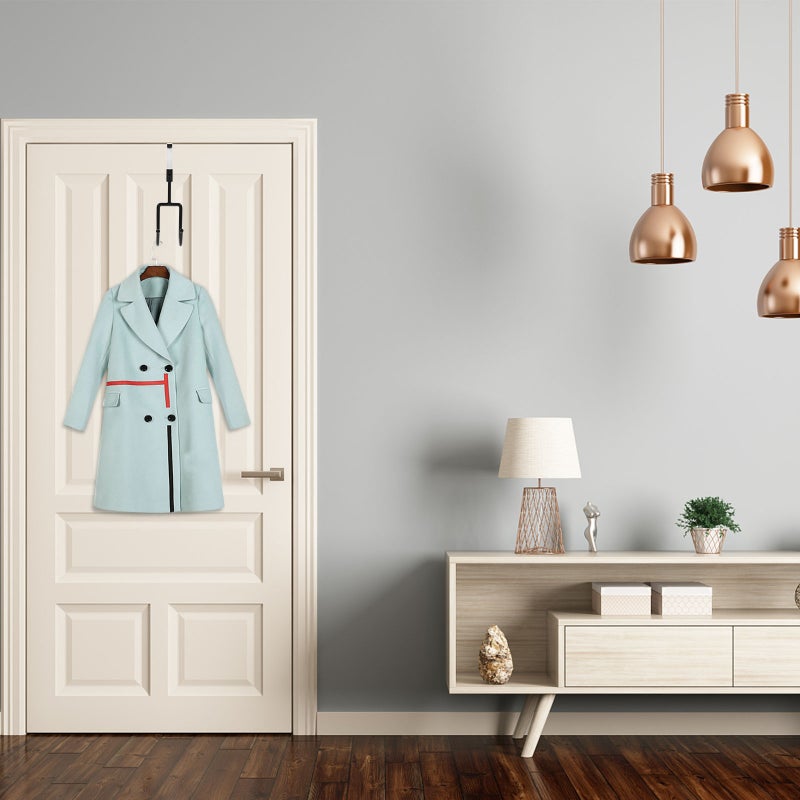 🏠 علاقات متعددة الوظائف بدون تثقيب لتعليق المعاطف والملحقات خلف الباب - Image 4