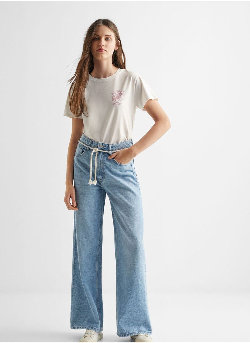 MANGO - Youth Logo Print T-Shirt - Image 1