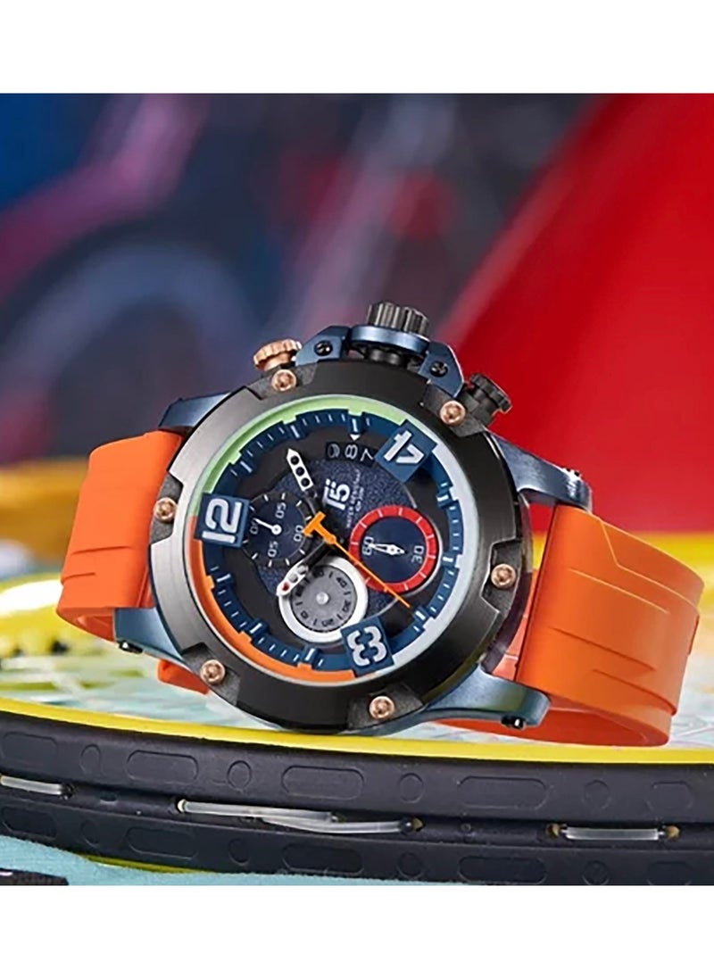 T5 - T5 Men's Chronograph Silicone strap Watch H3885G - Image 1
