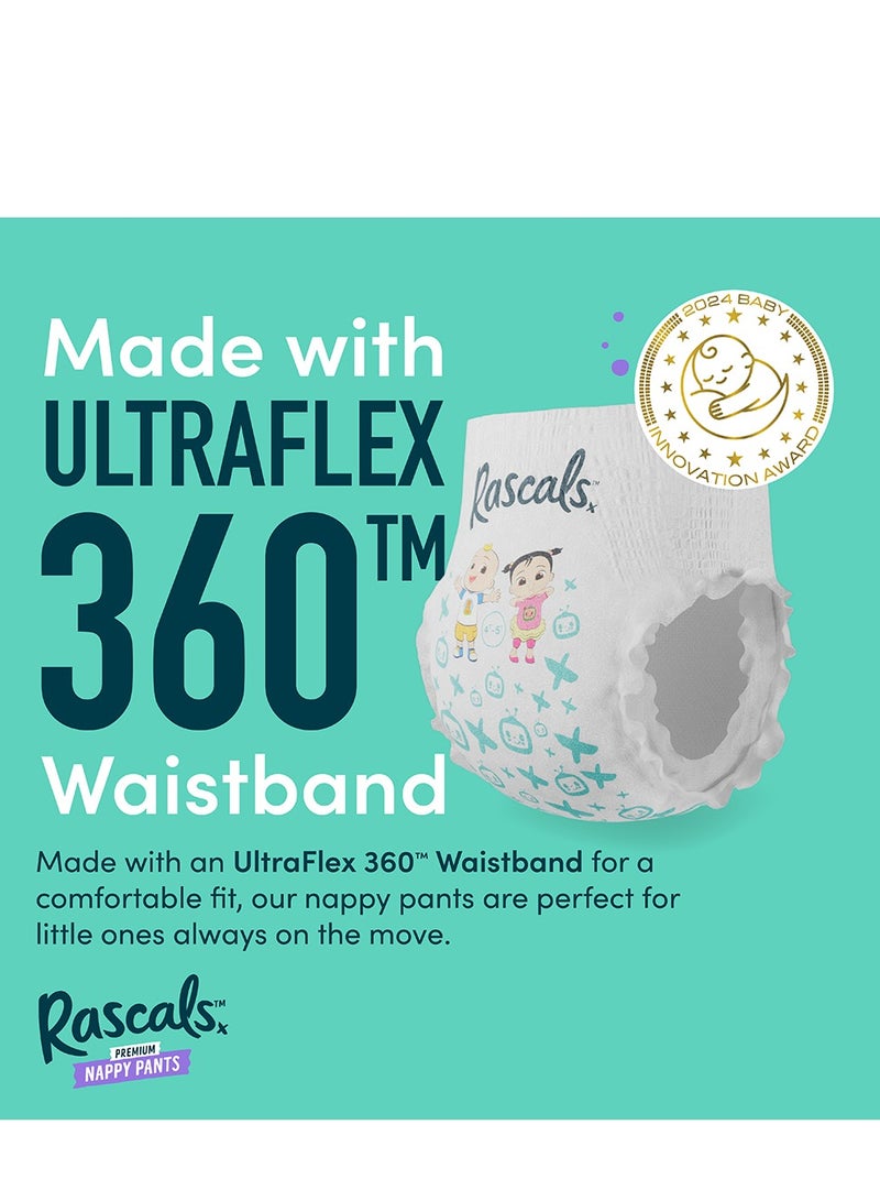Rascals Training Diaper Pants Cocomelon Edition - Easy Pull Up Design Diaper Pants - Soft & Comfortable Baby Diaper Pants Size 6 - Ultra Flex 360 Waistband 15-20 kg - Jumbo Box (44 Count) - Image 2