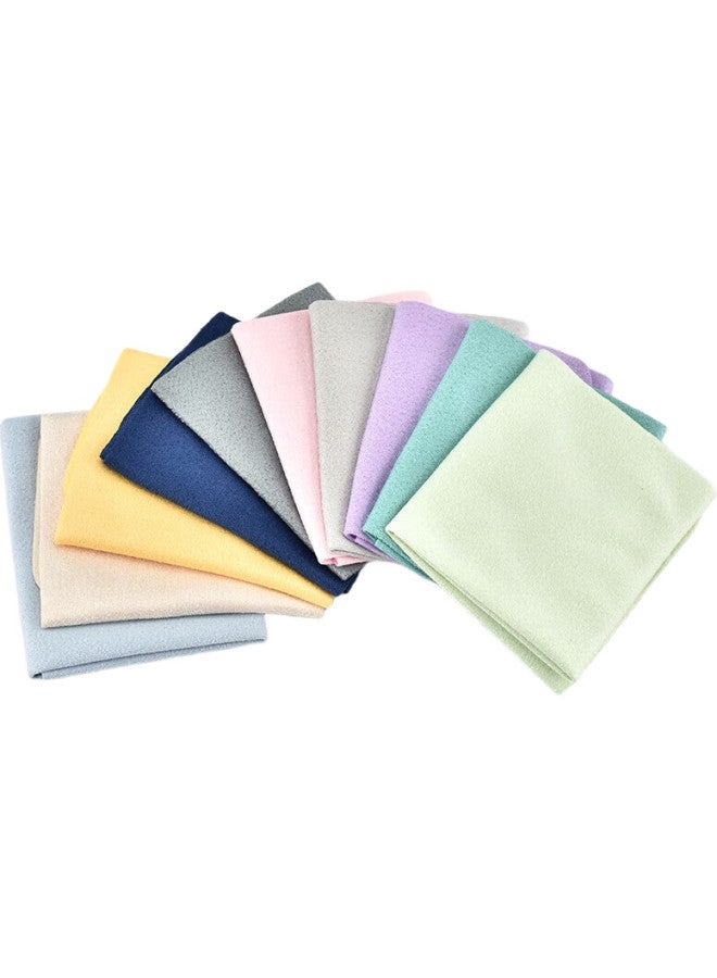 Cool Bosch Coolboshi Glasses Cleaning Cloth High-End Lens Cloth Eyeglasses Accessories Faux Suede Cloth 10 Pieces Pack - Image 1