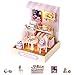 Kisoy Dollhouse Miniature with Furniture Kit DIY 3D Wooden DIY House Kit with Dust CoverHandmade Tiny House Toys for Teens Adults GiftSweet Talk - Image 2