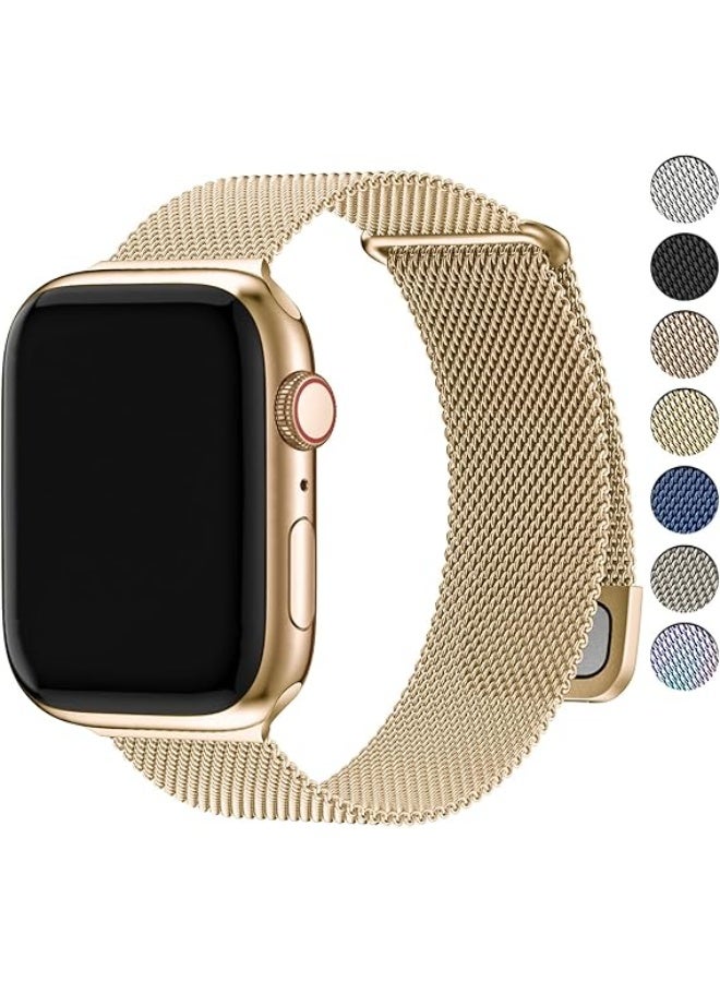 Compatible with Apple Watch Strap 49mm 46mm 45mm 44mm 42mm 41mm 40mm 38mm Women Men, Milanese Loop Apple Watch Band Ultra 3/2/1 SE3/2/1 iwatch Series 11 10 9 8 7 6 5 4 3 2 1