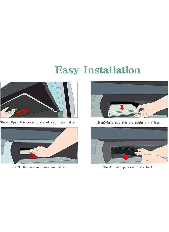 Unewshi Premium Cabin Air Filter: High Performance, Washable, Clean Airflow to your Cabin: Compatible with Select 2000-2019 Toyota/Subaru/Land Rover/Jaguar/Lexus/Scion Vehicle Models  - Image 2