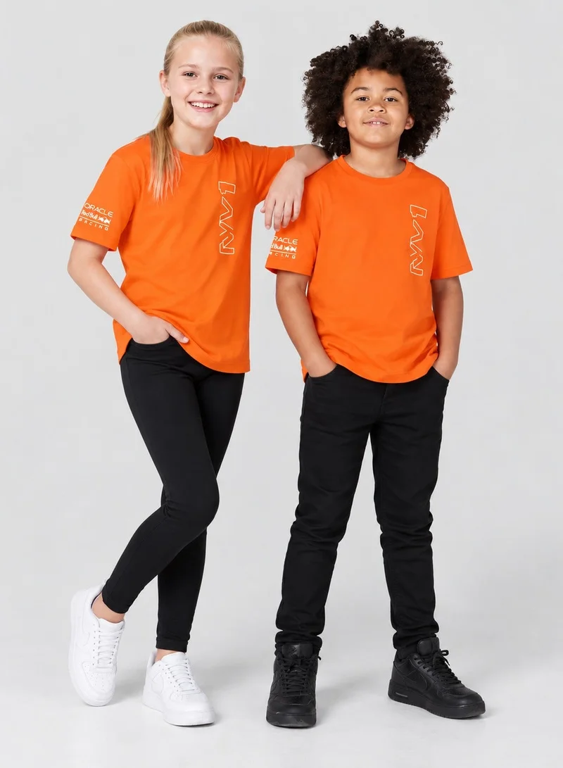 ريد بل Red Bull Racing F1 Max Verstappen Youth T-Shirt - Exotic Orange