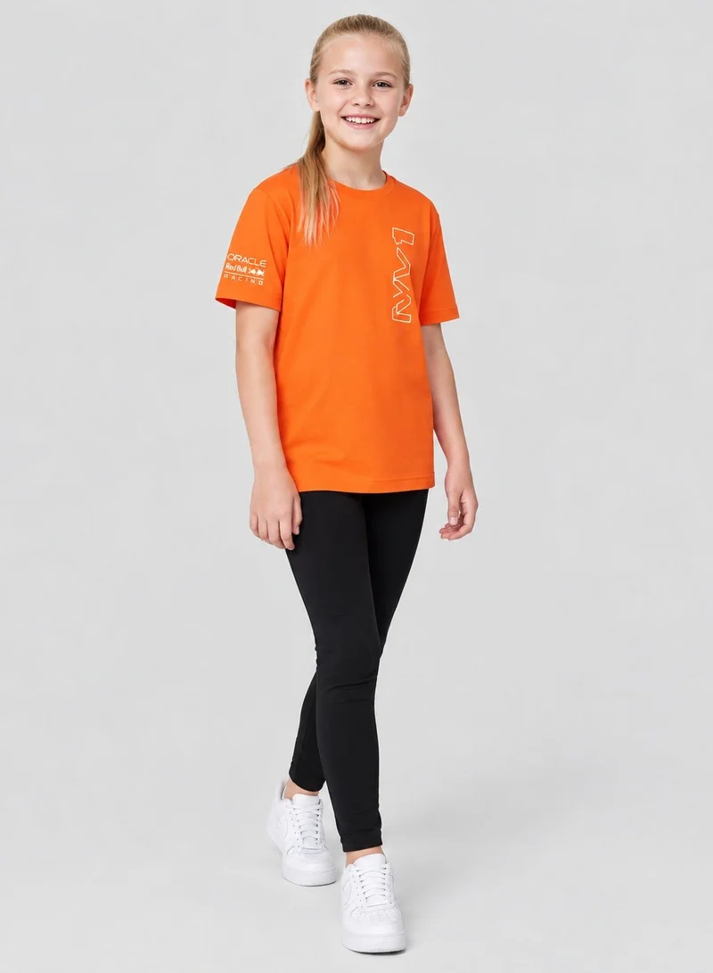 ريد بل Red Bull Racing F1 Max Verstappen Youth T-Shirt - Exotic Orange