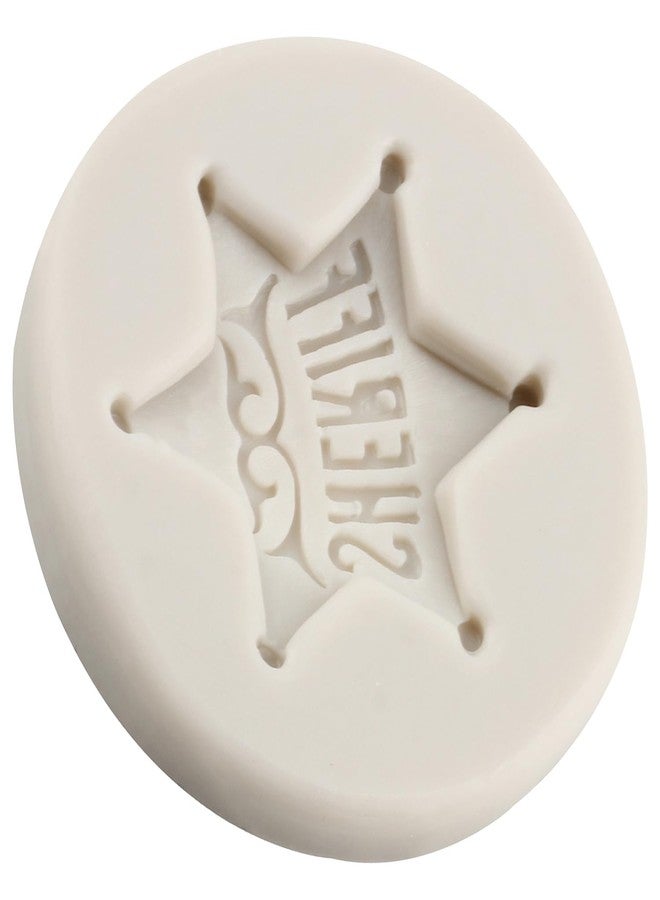 YANQINMS Police Badge Silicone Mold Sheriff Badge Armband Candy Fondant Mold For Sugar Cake Decorating Cupcake Topper Chocolate Gum Paste Polymer Clay - Image 4