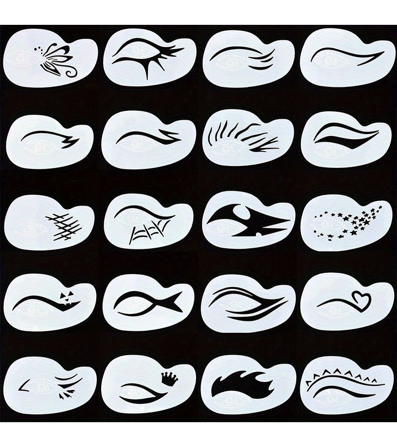 Vivid Safe Easy Use Face Painting Kit 20pcs For Party Performance Art - Image 1