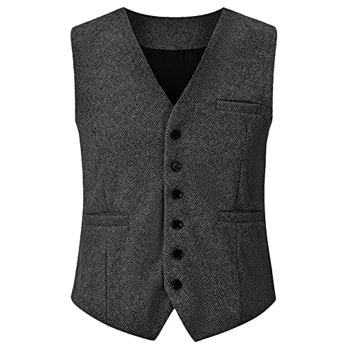 EFORLED Halloween 1920s Mens Costume Accessories Set,Great Gatsby Clothing,Roaring 20s Pocket Watch,Mafia Mobster Hat for Old Man,1DGray-XXL1 - Image 3