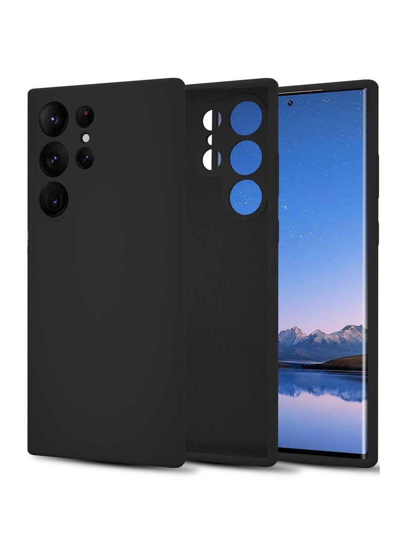 Aookay Compatible with Samsung Galaxy S25 Ultra Case, Real Liquid Silicone [Camera Protection] [Soft Anti-Scratch Microfiber Lining] Support Wireless Charging Shockproof Phone Case for Samsung S25 Ultra (Black)  - Image 1