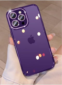 Generic iPhone 14 Pro Max Case Electroplated Dustproof Phone Case Suitable For Women And Girls Purple Glitter Powder Case  - Image 1