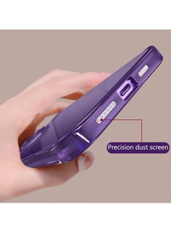 Generic iPhone 14 Pro Max Case Electroplated Dustproof Phone Case Suitable For Women And Girls Purple Glitter Powder Case  - Image 5