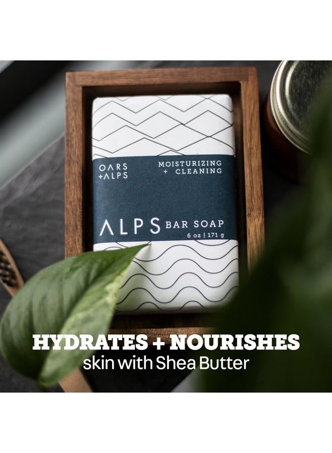 Oars + Alps Natural Moisturizing Alps Bar Soap | Ultra Moisturizing, Gently Exfoliating Body Scrub, Shea Butter, Non-Toxic. - Image 3