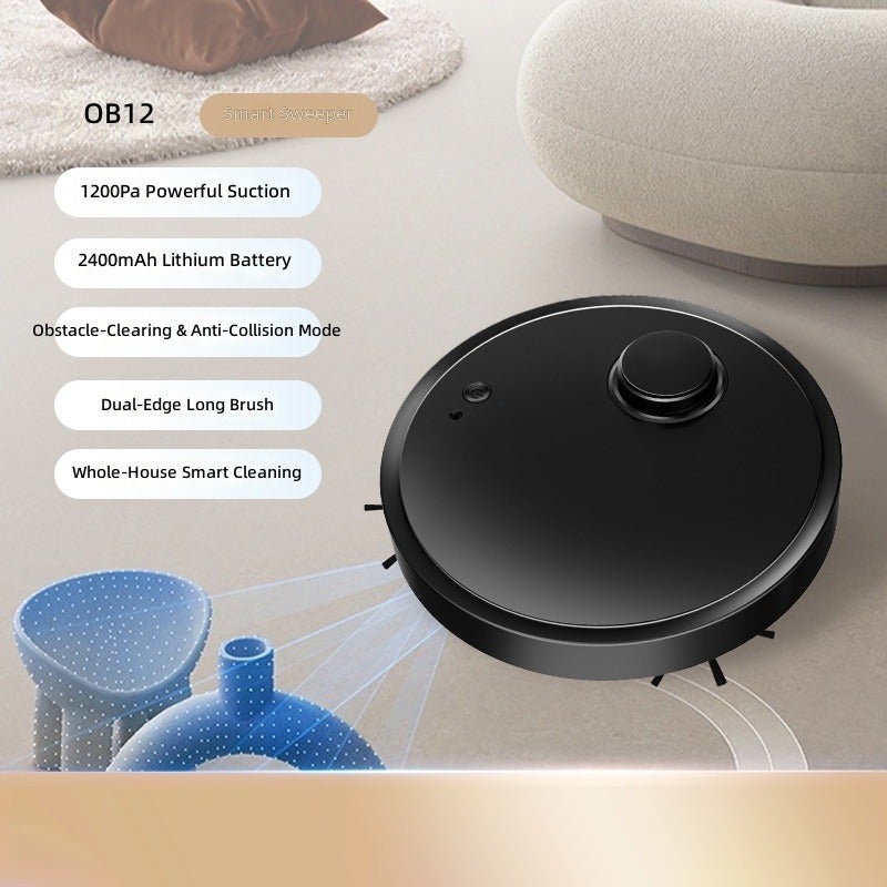 BowAI Ultra Slim Smart Robot Vacuum Cleaner, USB Charging Powerful Suction Automatic Home Floor Cleaning Robotic Vacuum - Image 3