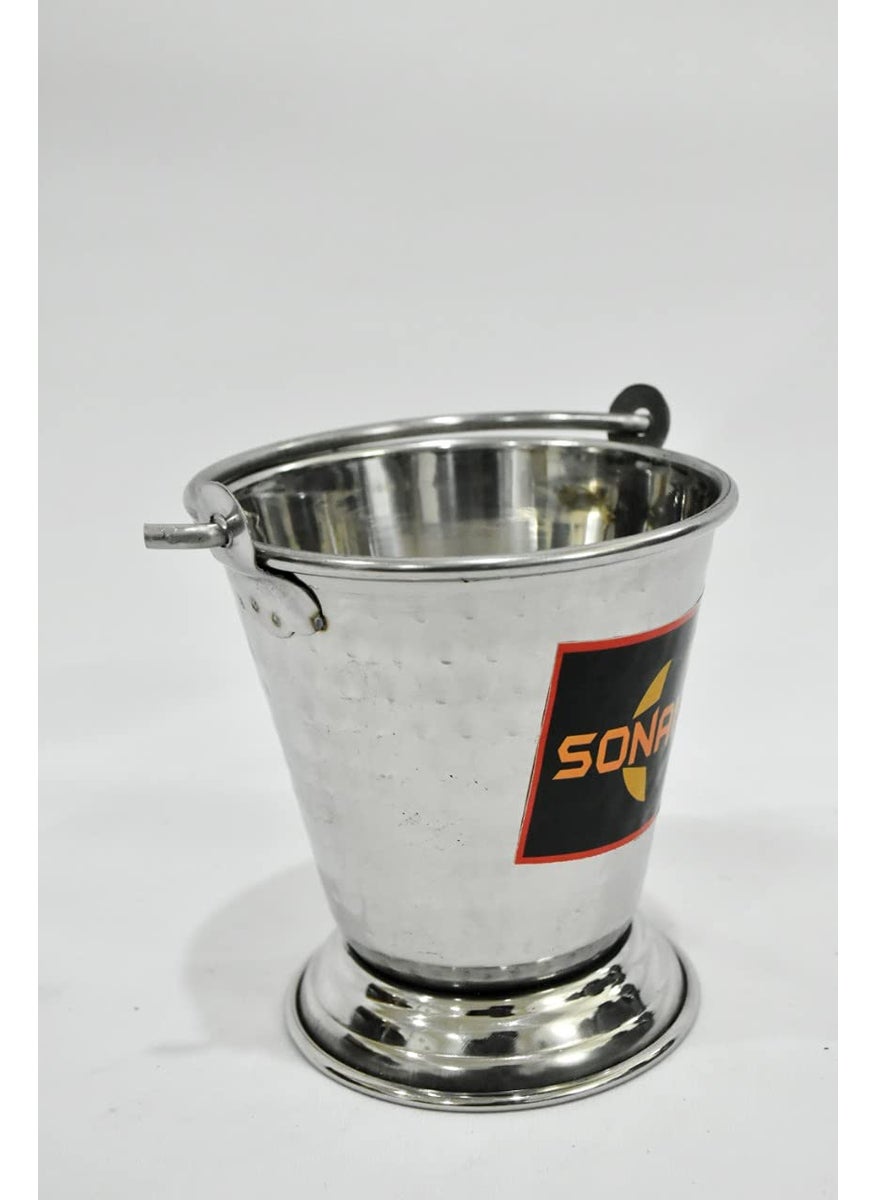 Sonanshi Sonanshi Stainless Steel BucketBalti for Serving Dishes Silver 4  - Image 4