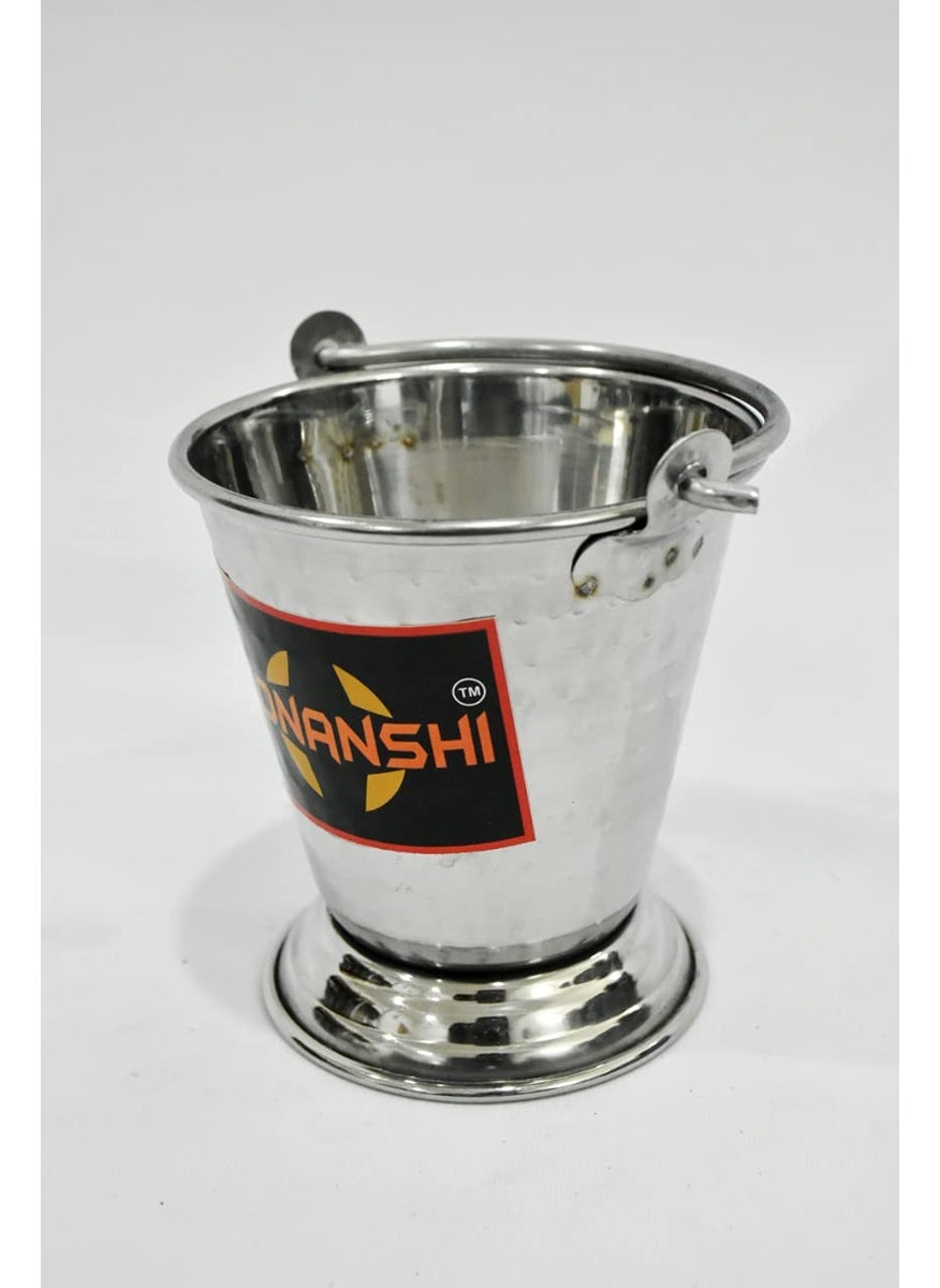 Sonanshi Sonanshi Stainless Steel BucketBalti for Serving Dishes Silver 4  - Image 3