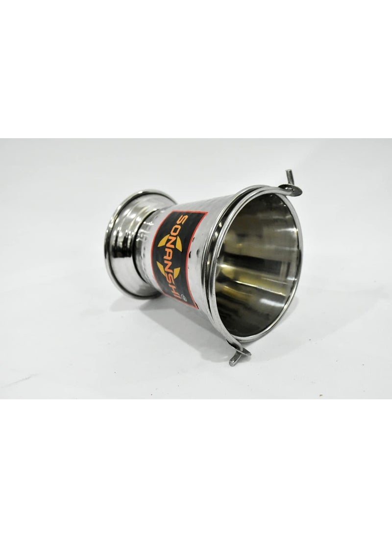 Sonanshi Sonanshi Stainless Steel BucketBalti for Serving Dishes Silver 4  - Image 5