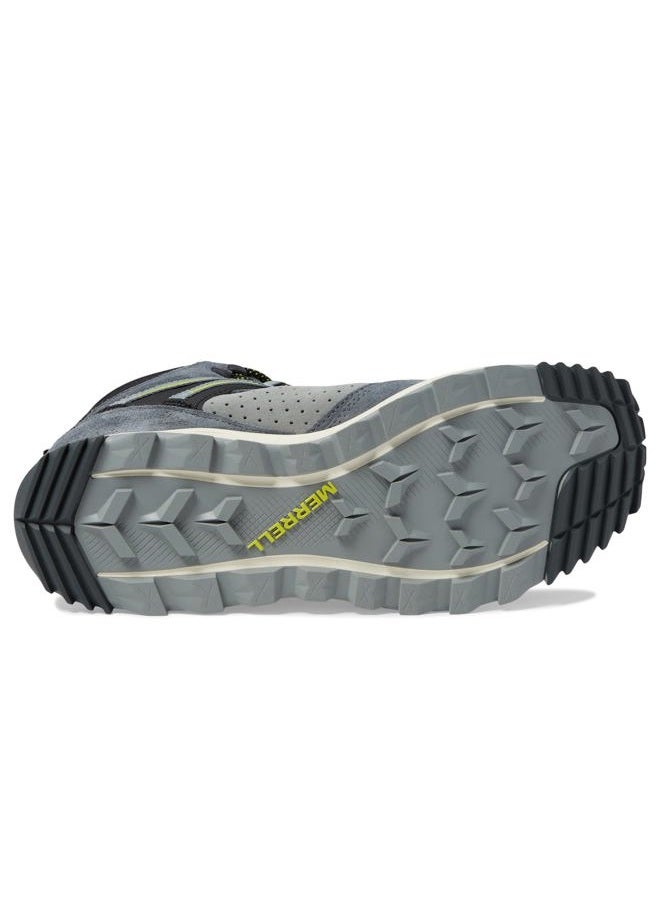 MERRELL Men's Wildwood Mid Leather Waterproof Hiking Boot, Granite, 44 EU - Image 3