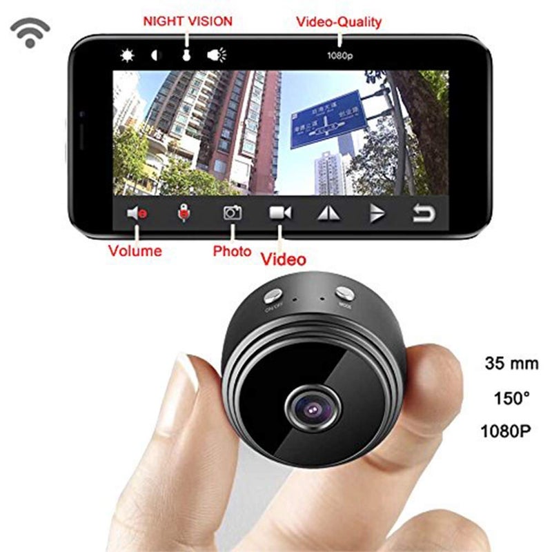 SMARTCAM SMARTCAM Wireless WiFi Hidden HD 1080p Mini Portable Magnet Security Camera HD 1080p Mini Portable Magnet Security Camera Nana Cameras with Indoor Video Recorder  - Image 2