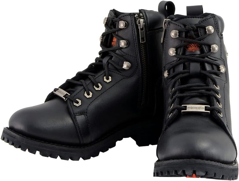 Milwaukee Leather Women's Classic Motorcycle Boots - Black, Size 10 - Image 4