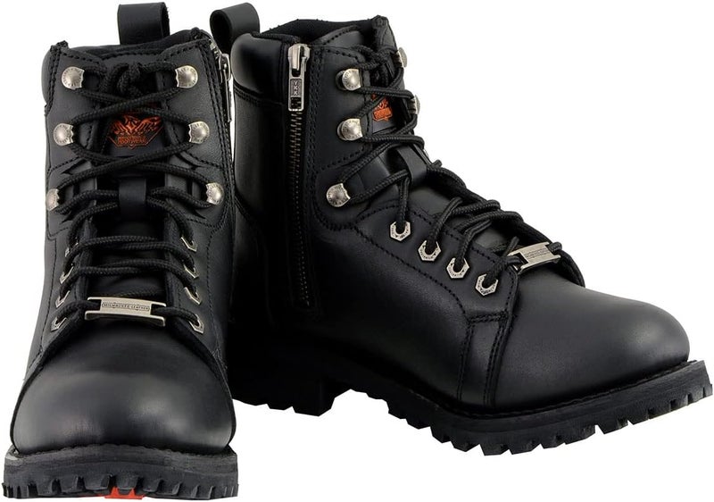 Milwaukee Leather Women's Classic Motorcycle Boots - Black, Size 10 - Image 2