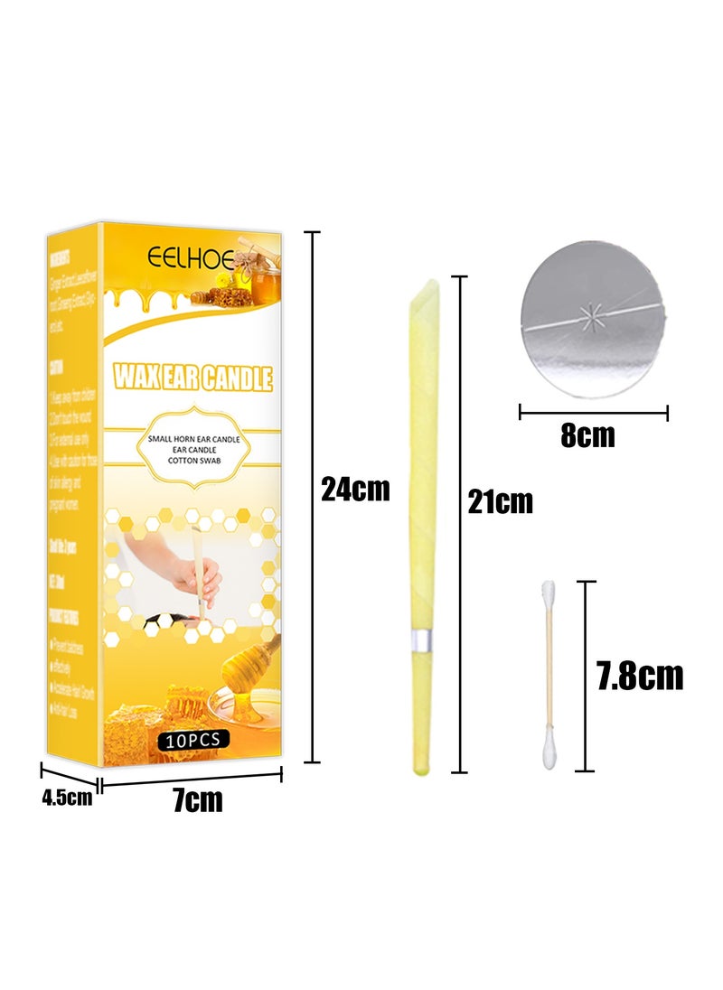 EELHOE Aromatherapy Ear Candles – Earwax Cleansing, Relaxation & Care, Trumpet-Shaped with Ear Plugs and Cotton Swabs  - Image 2