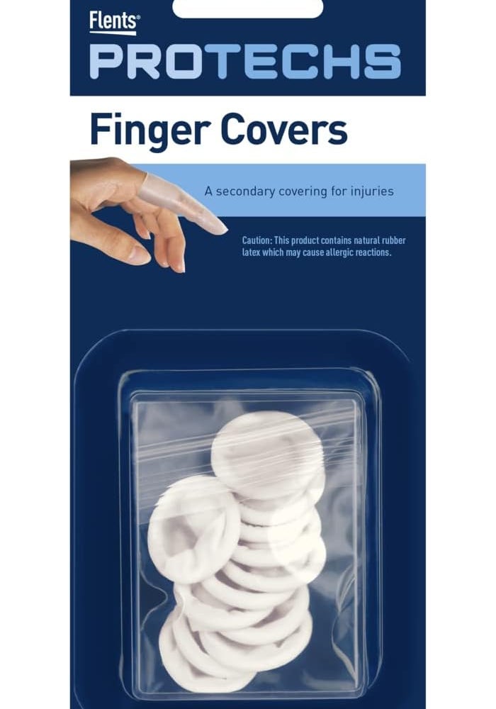Flents PROTECHS Large Finger Covers - 12 Count for Injury Protection - Image 1