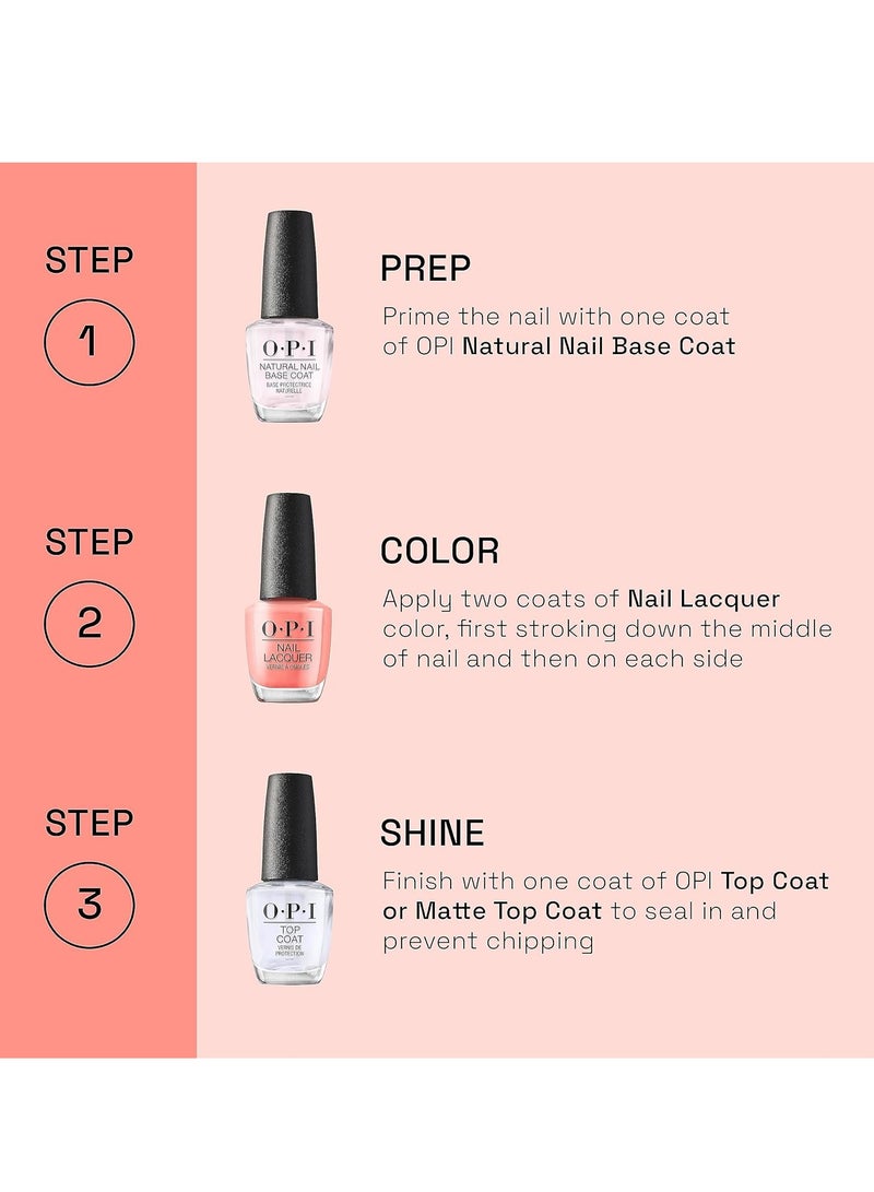 أو بي آي O.P.I طلاء أظافر 15 مل طلاء أظافر يدوم طويلاً ومقاوم للتشقق - Image 4