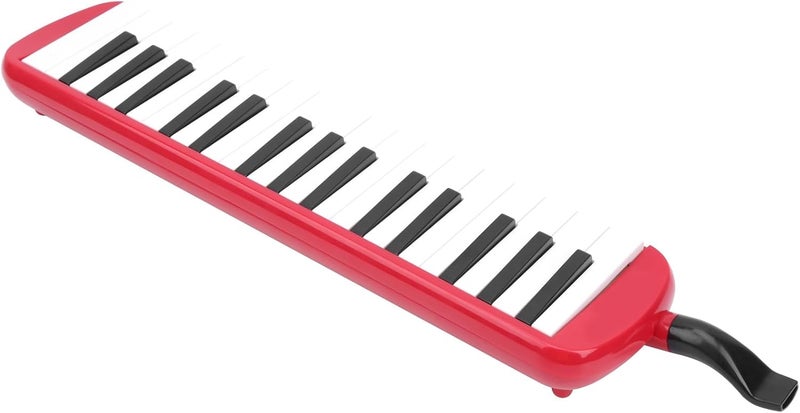 Melodica 32 Key Wind Instrument for Beginners with Carrying Bag Red Ideal for Music Lessons Practice and Performances - Image 2